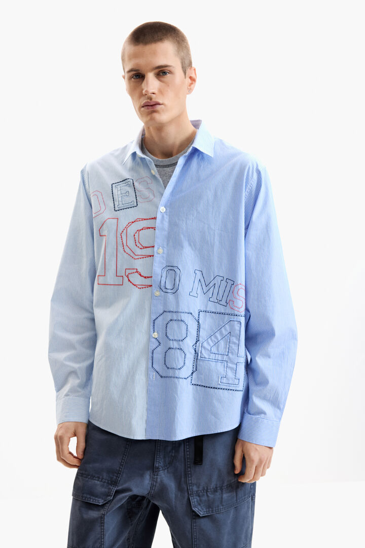 EMBROIDERED LONG-SLEEVE SHIRT