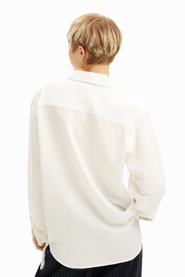 Oversize macramé shirt | Desigual