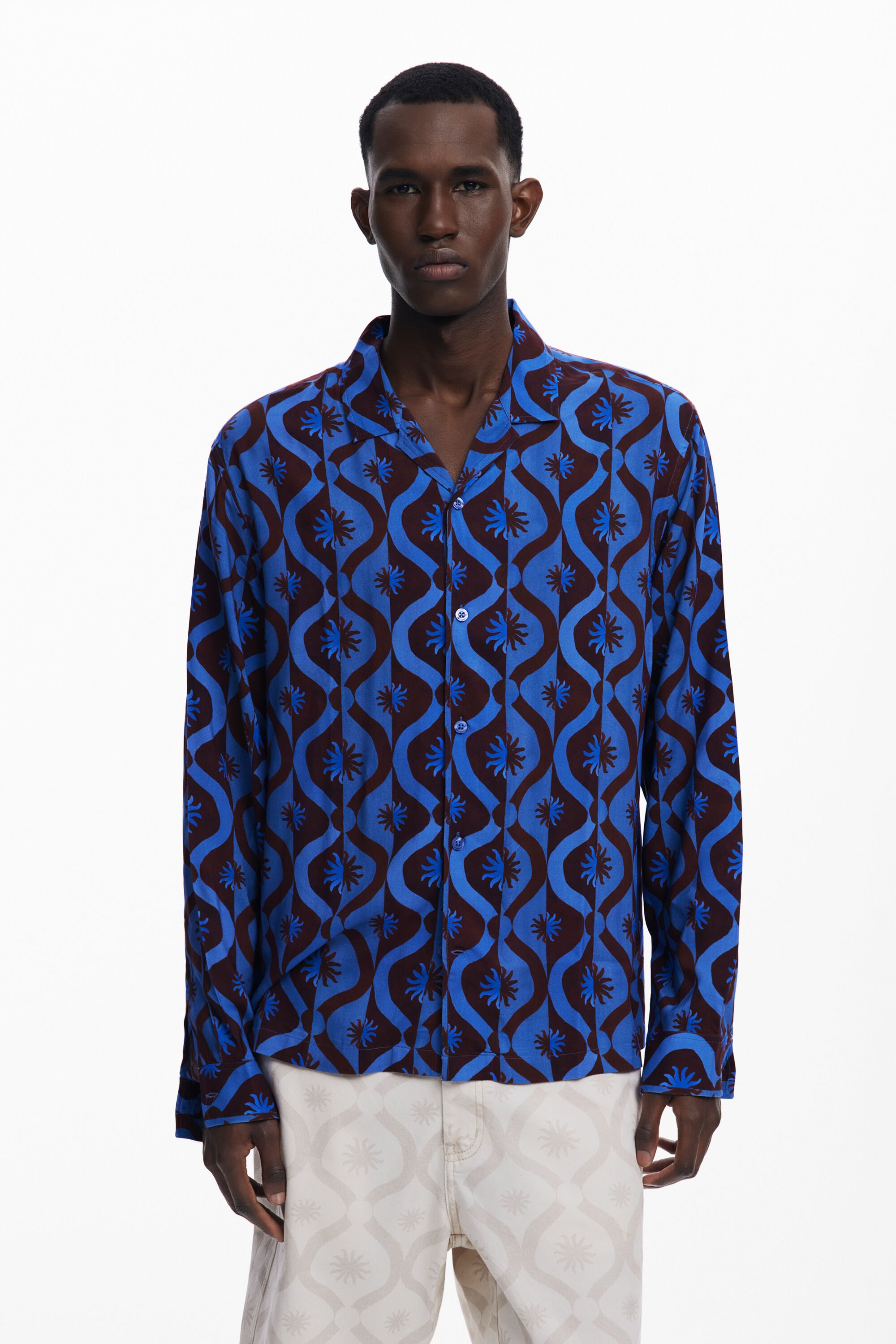 Chemise à manches longues avec soleils - Desigual - Modalova