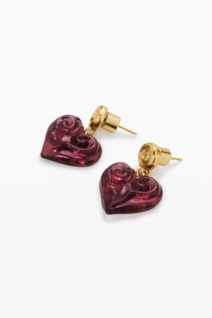 Zalio purple crystal earrings | Desigual