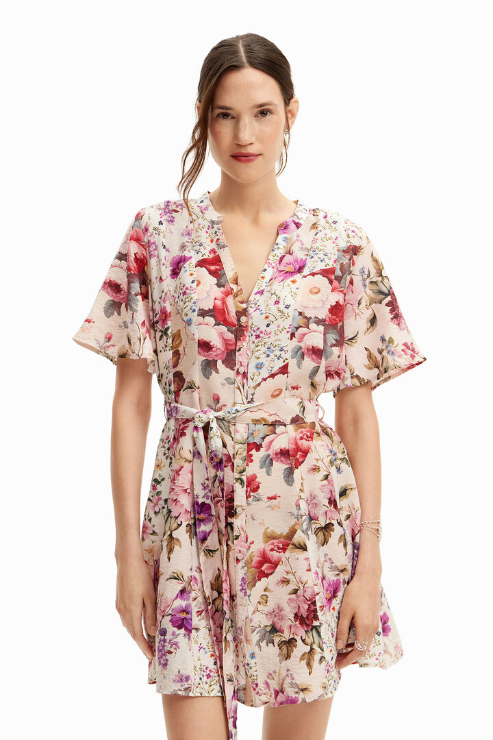 Vestido corto flores | Desigual
