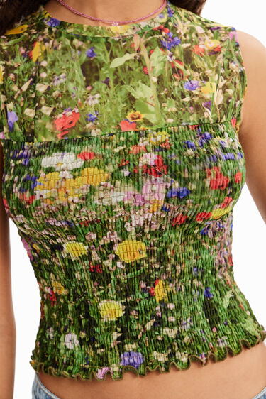 Samarreta curta floral | Desigual