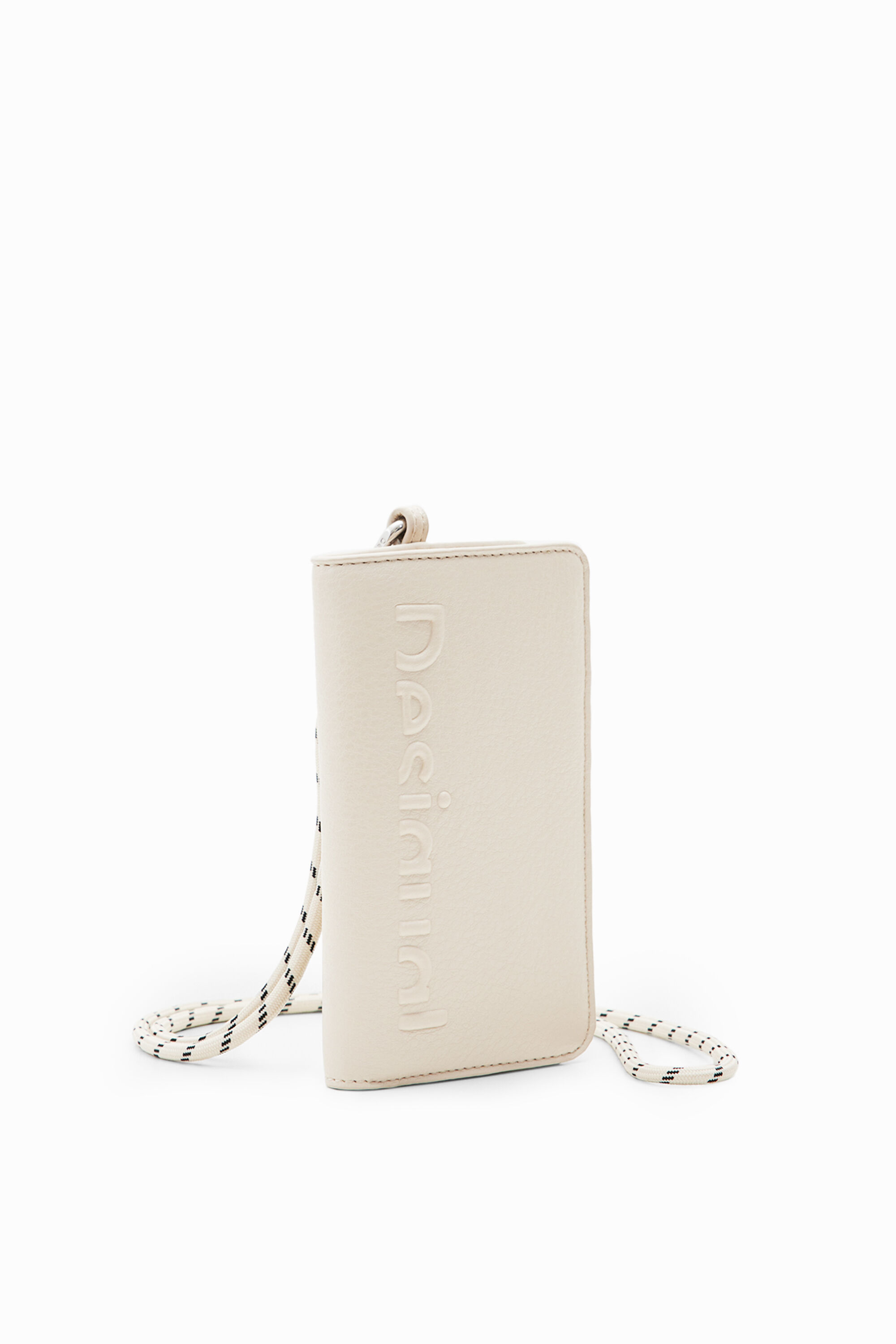 Desigual Midsize Strap Wallet In White