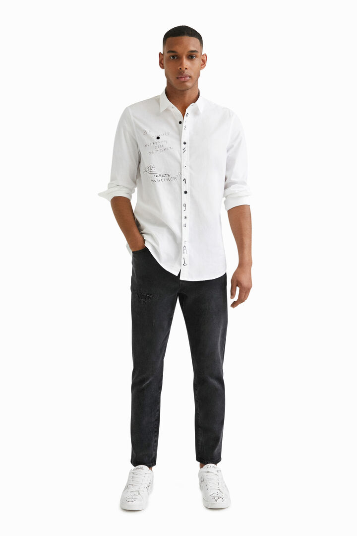 Camisa manga larga símbolos | Desigual
