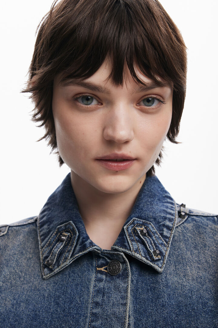 Studded denim jacket | Desigual