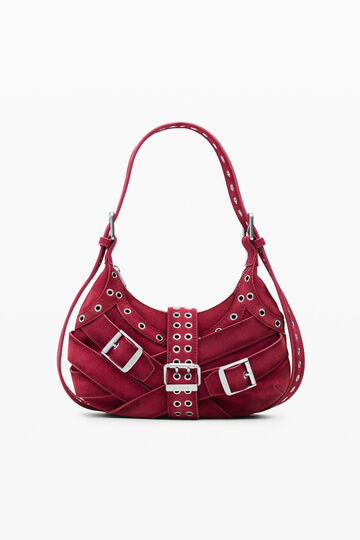 Small leather bag with straps | Desigual