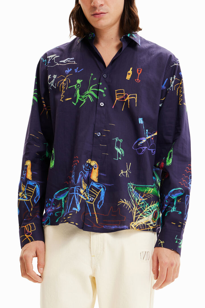Camicia maniche lunghe Illustrazioni | Desigual