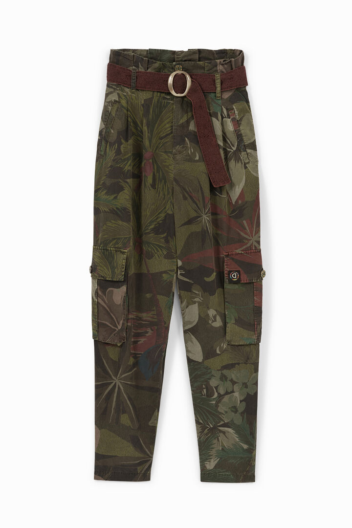Floral Tencel™ cargo trousers | Desigual