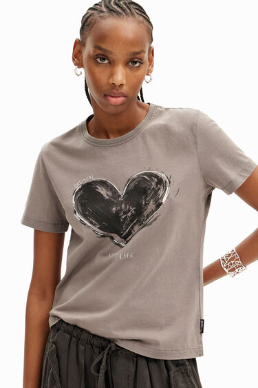 T-shirt basique cœur | Desigual