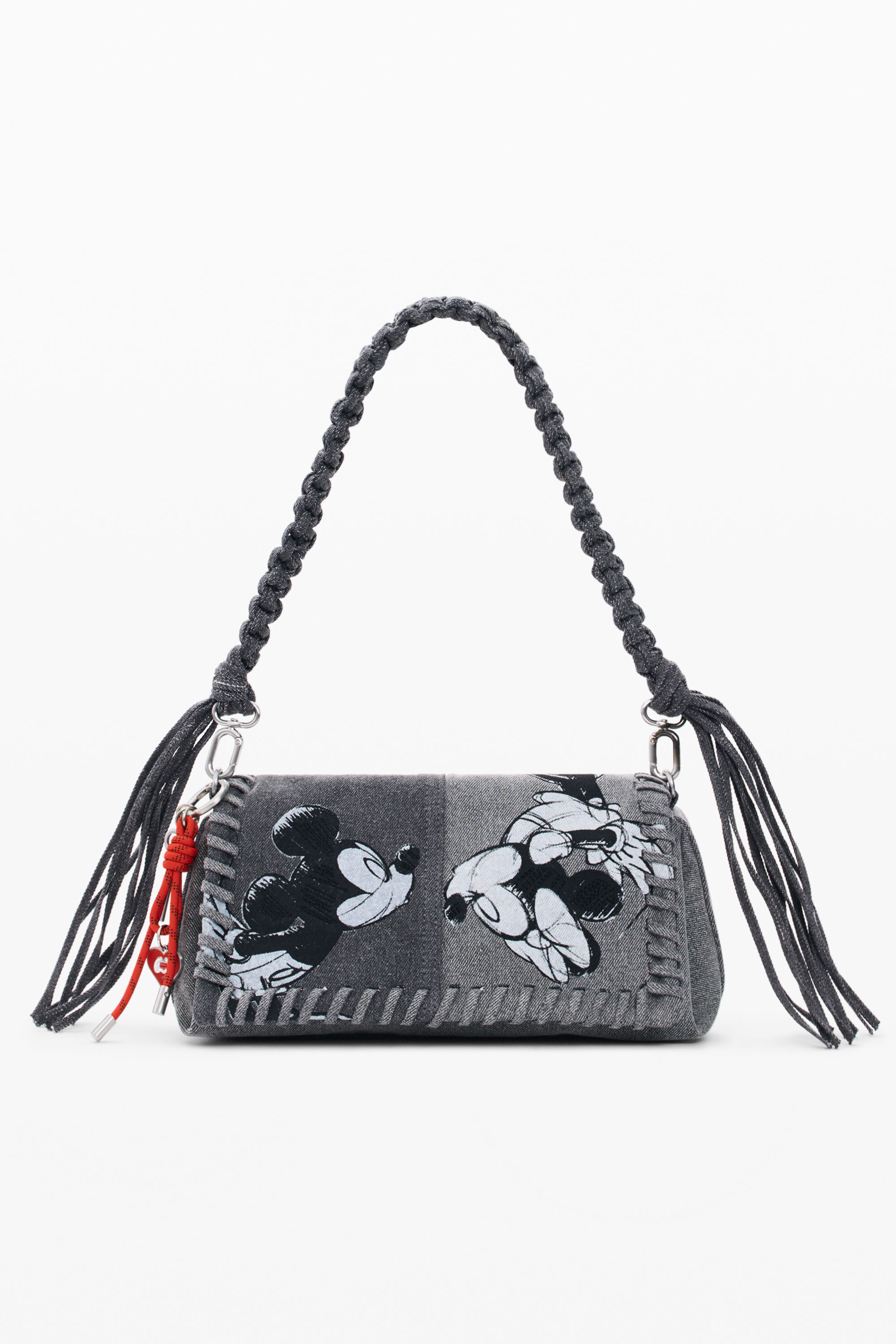 Desigual, Mittelgroße Denim-Tasche Mickey Mouse™, Damen, Schwarz, U