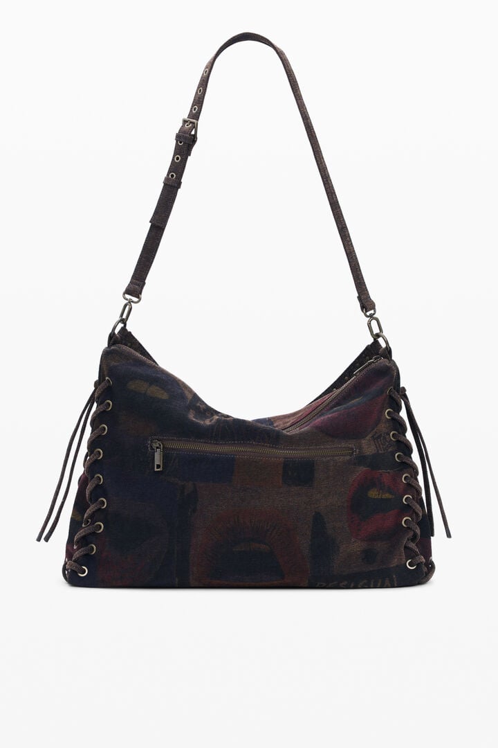 Grote tas met graffiti lippen