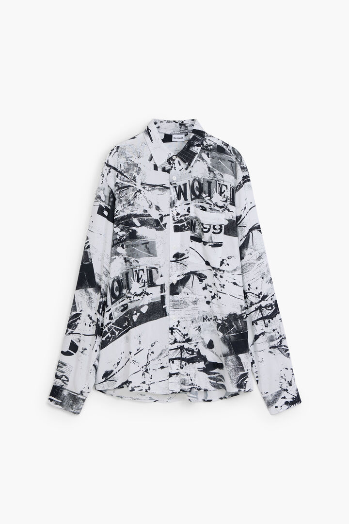 Camisa com estampa de colagem | Desigual