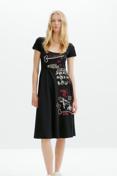 Short arty dress | Desigual