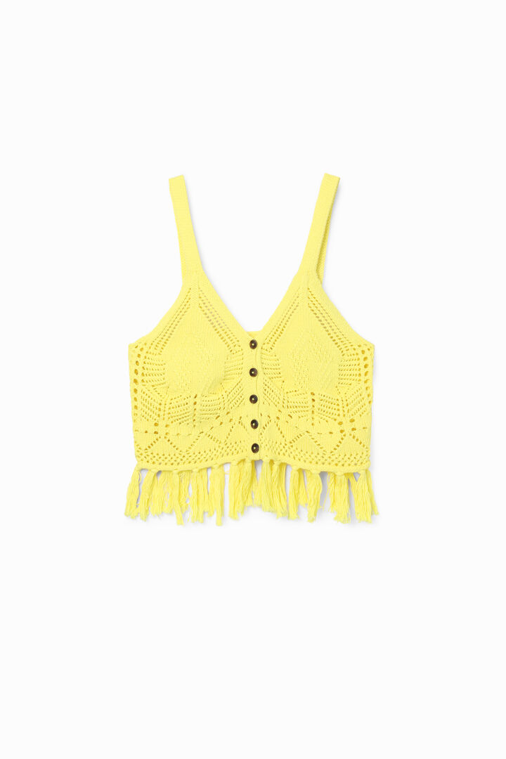 Crochet crop top | Desigual
