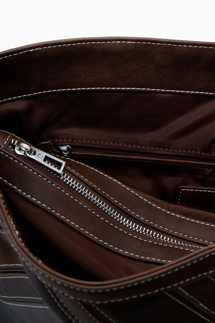 Bolso hombro costuras mediano | Desigual