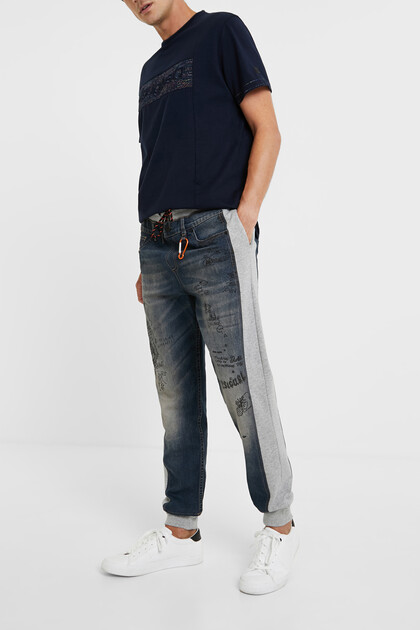hybrid denim bolimania trousers