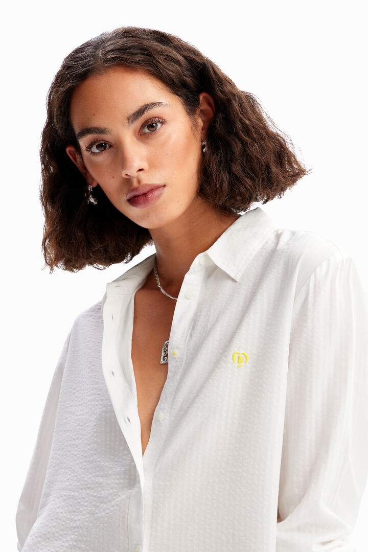 Textured stripy shirt | Desigual