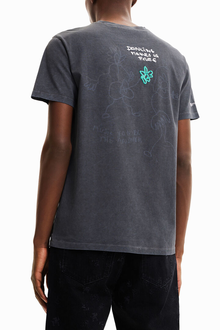 Short-sleeve washed-effect T-shirt | Desigual
