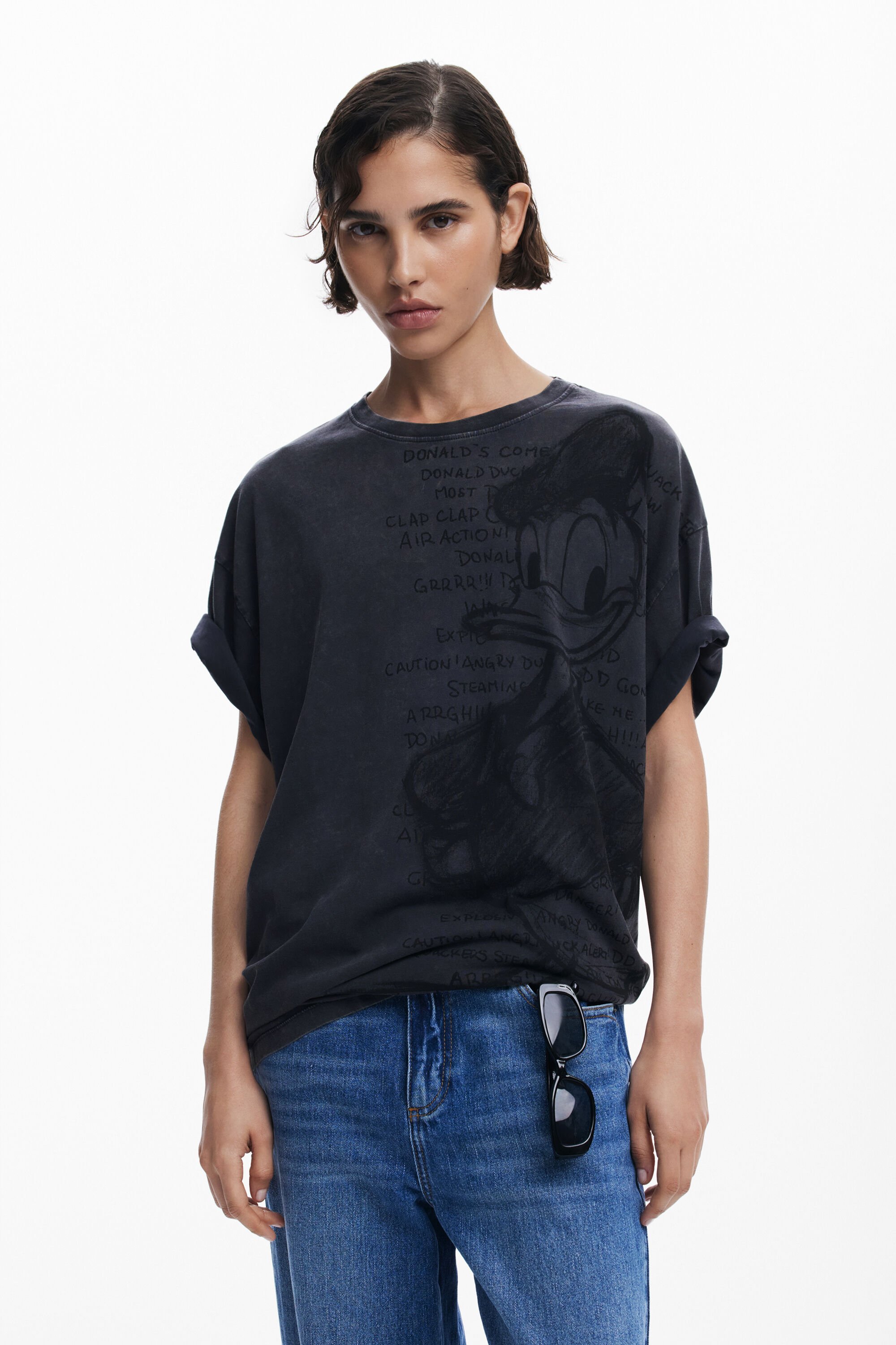 Donald Duck T-shirt - BLACK - M