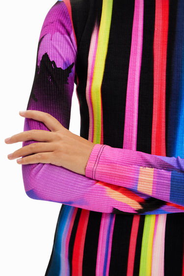 M. Christian Lacroix slim striped midi dress | Desigual