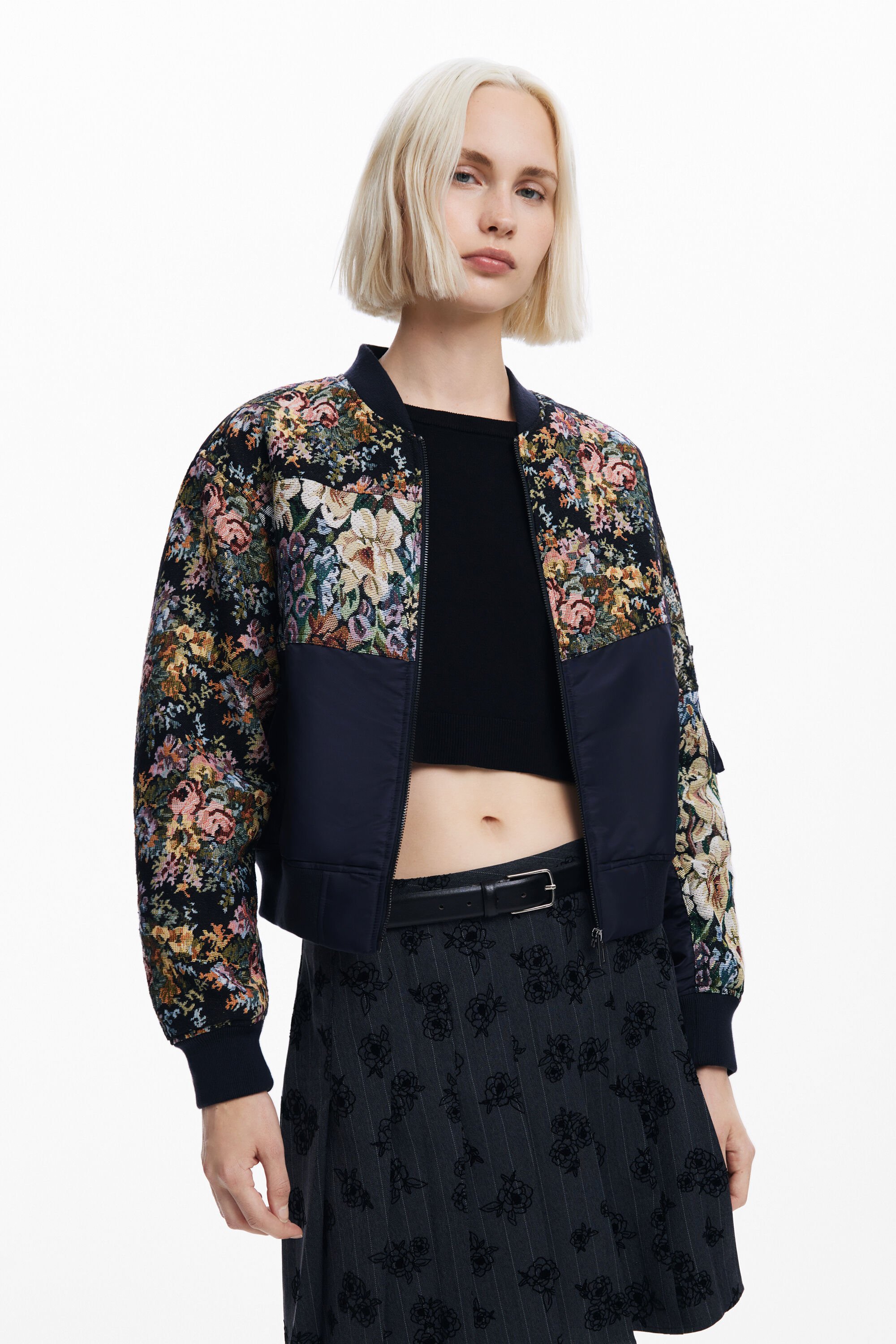 Printed bomber jacket women s I Desigual