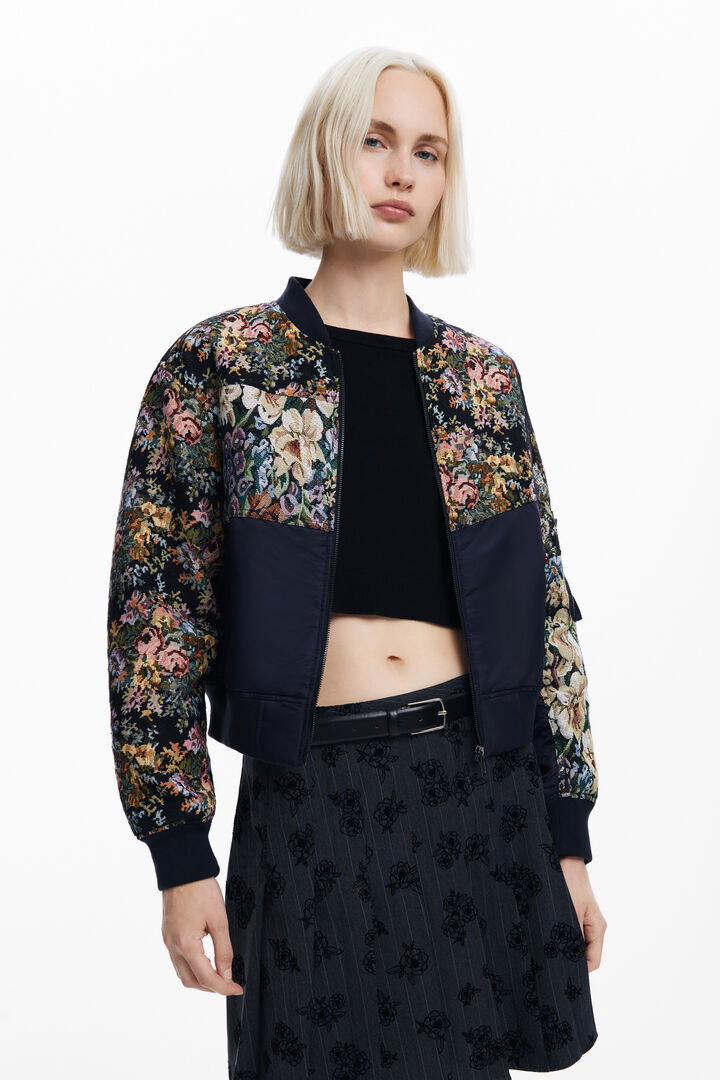Chaqueta bomber estampada | Desigual