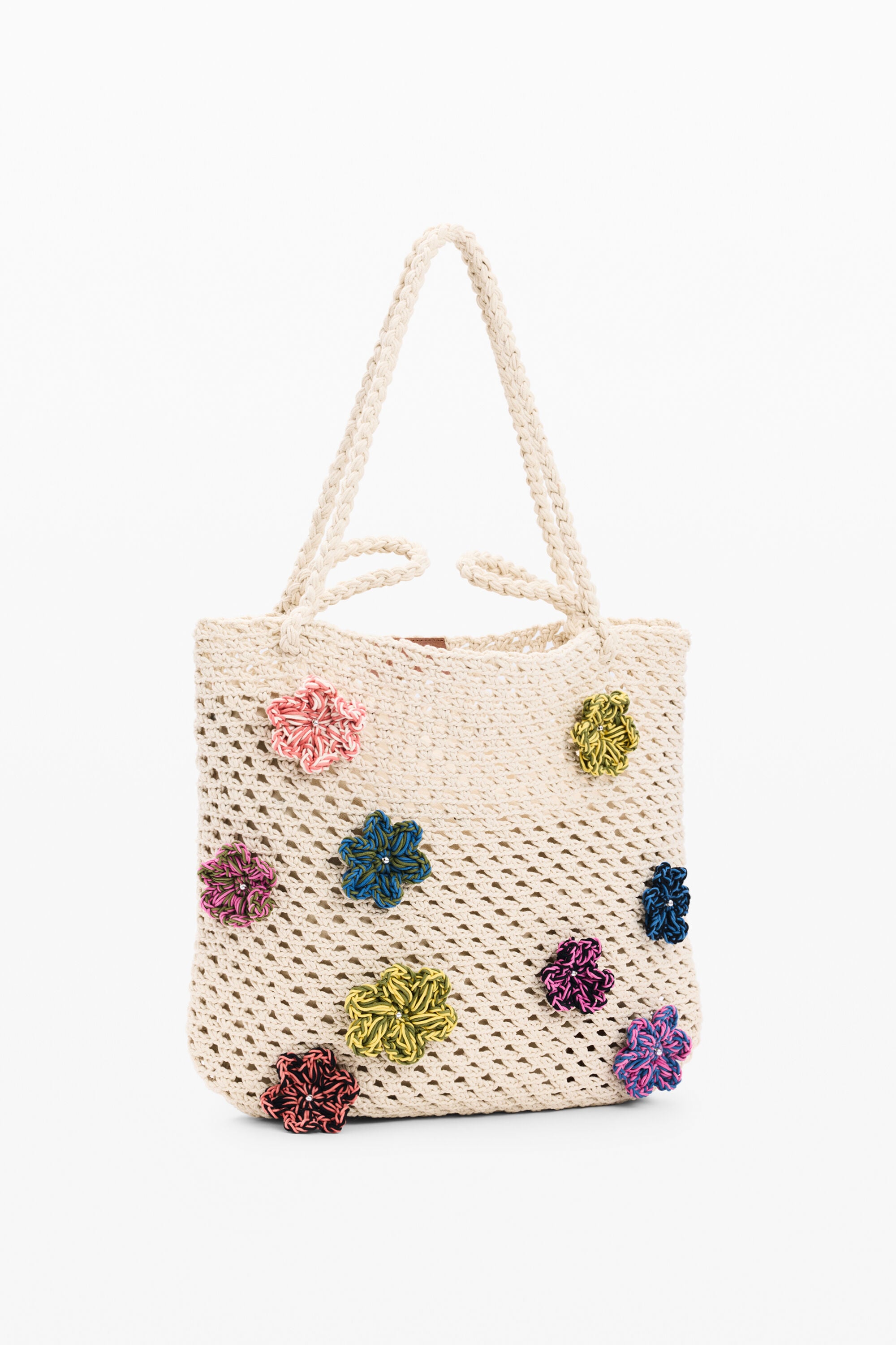 花柄クロシェバッグ ホワイト レディースアクセサリーの I Desigual.com