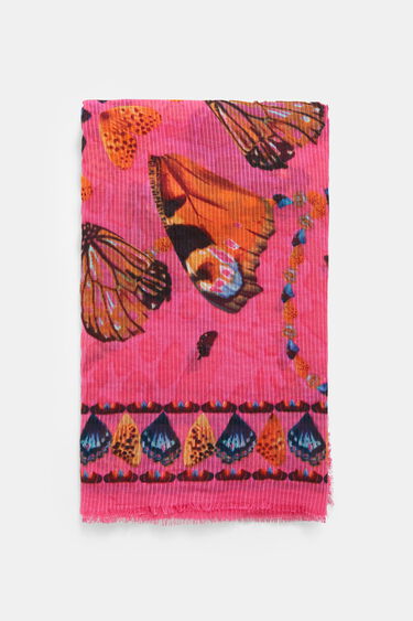 Pareo-Tuch mit galaktischen Schmetterlingen | Desigual