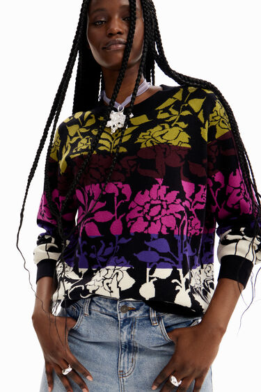 Jersei jacquard flors | Desigual
