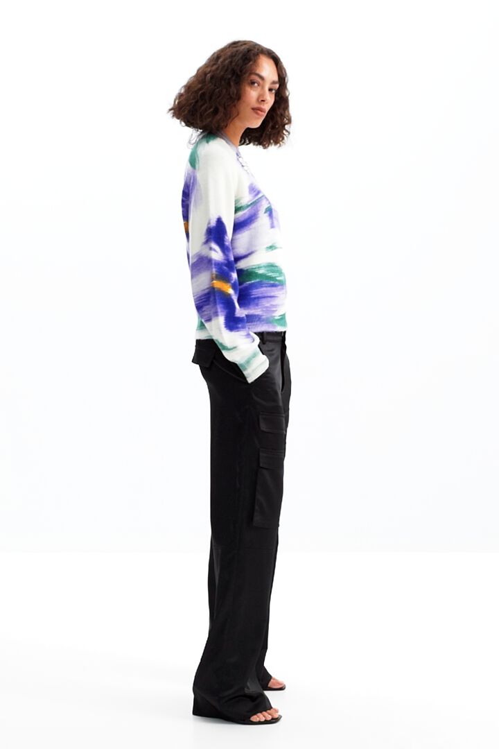 Jersey flores desenfocadas | Desigual