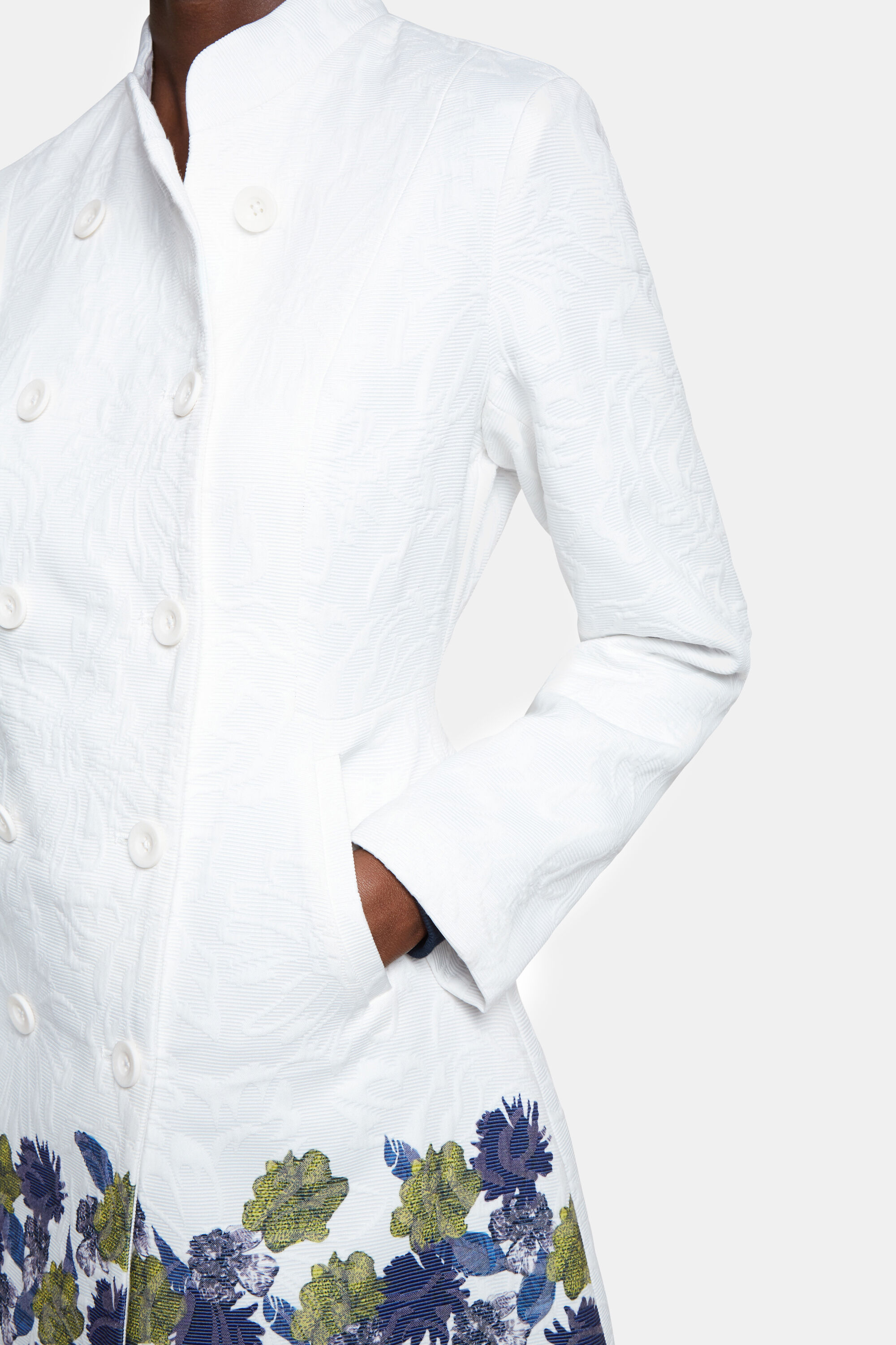 Desigual white coat cheap