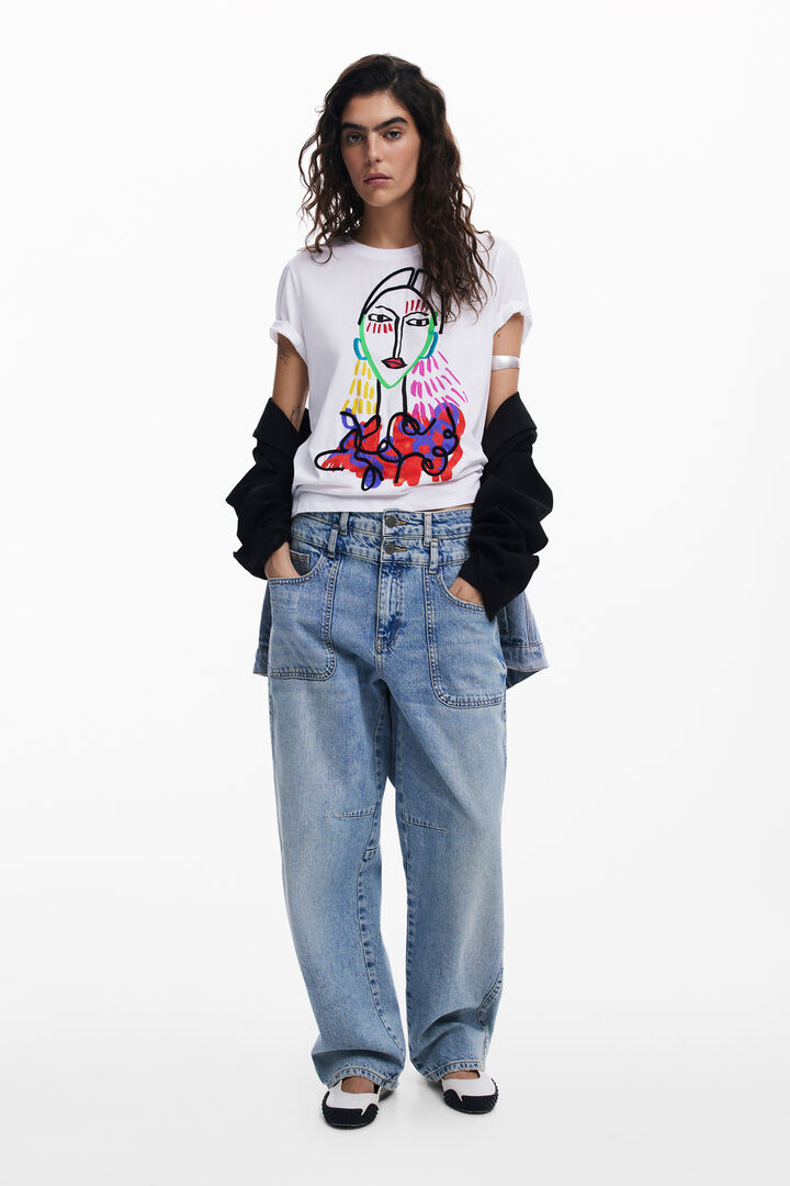 Arty print T-shirt | Desigual