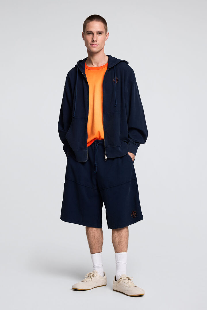 Sweatshirt de malha com capuz