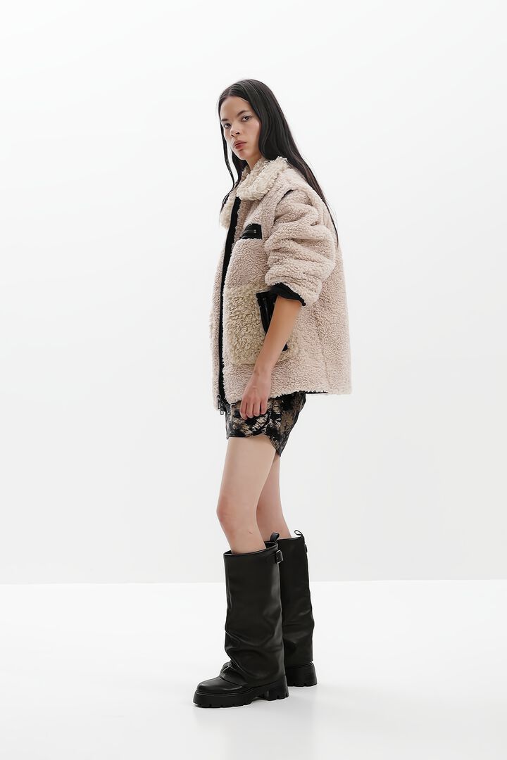 Short fleece jacket | Desigual