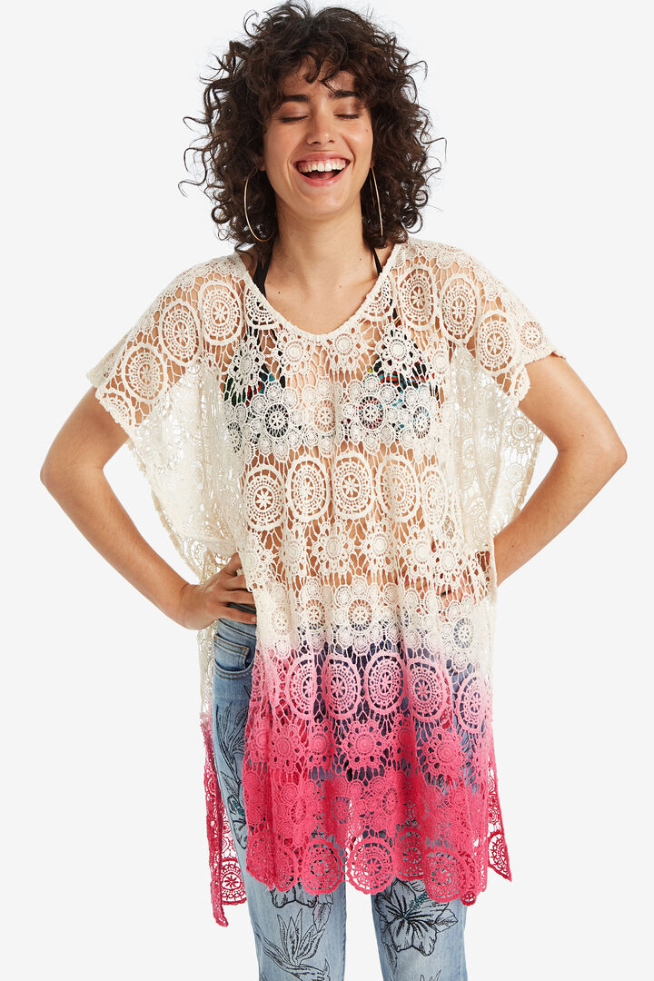 Floral Kaftan Poncho Afterbeach | Desigual