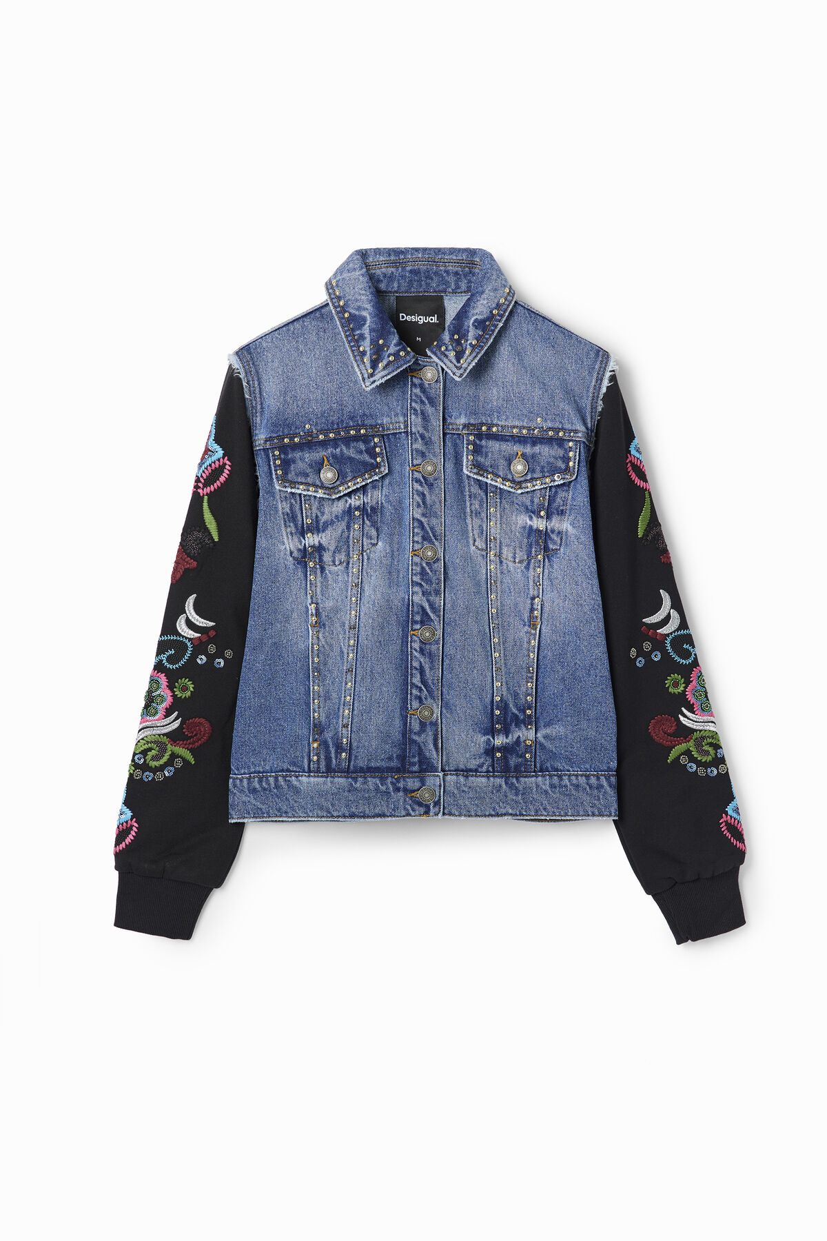 Combined denim jacket Women
