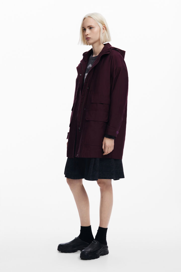 Long jacket with patches | Desigual