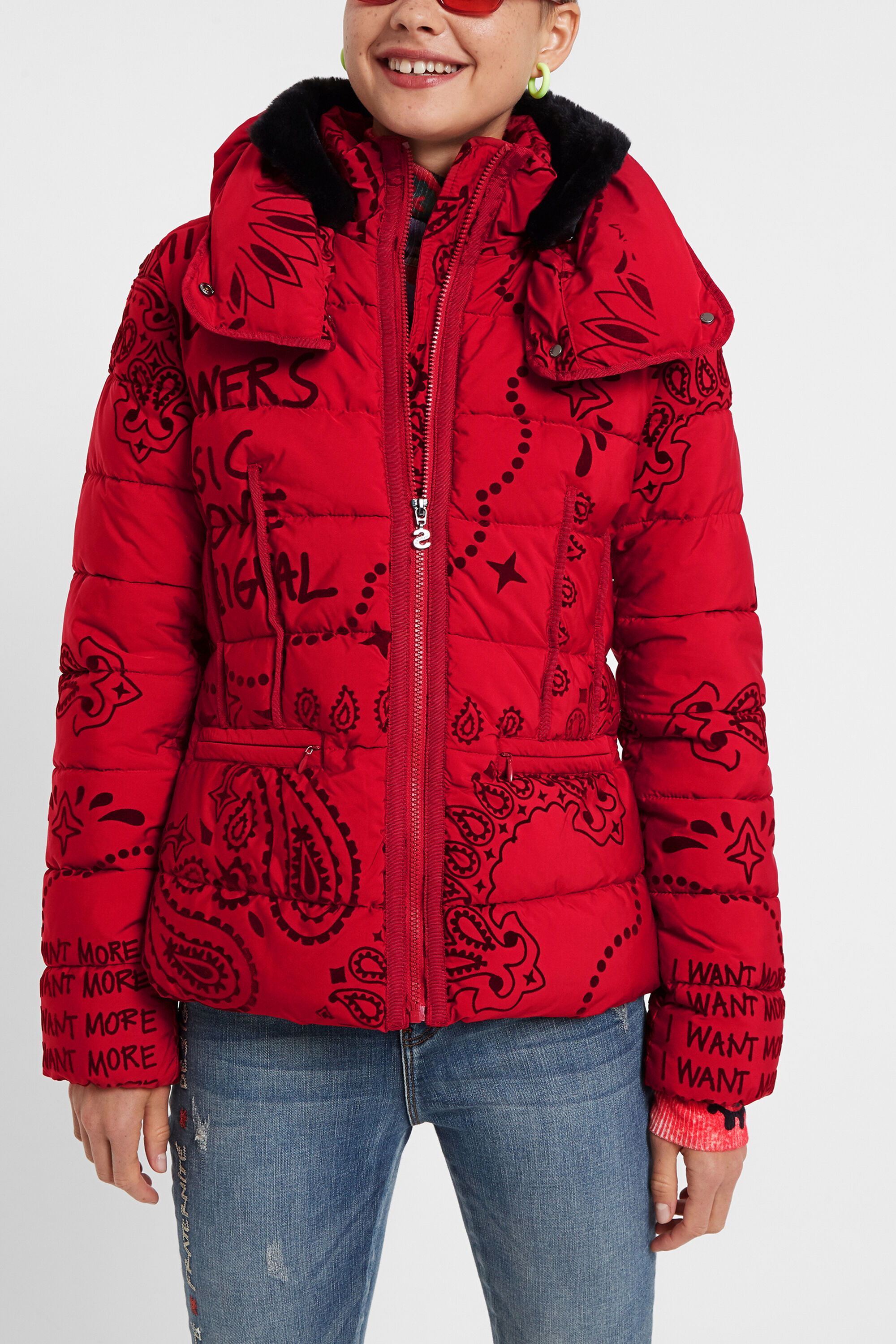 Padded turtleneck jacket Desigual