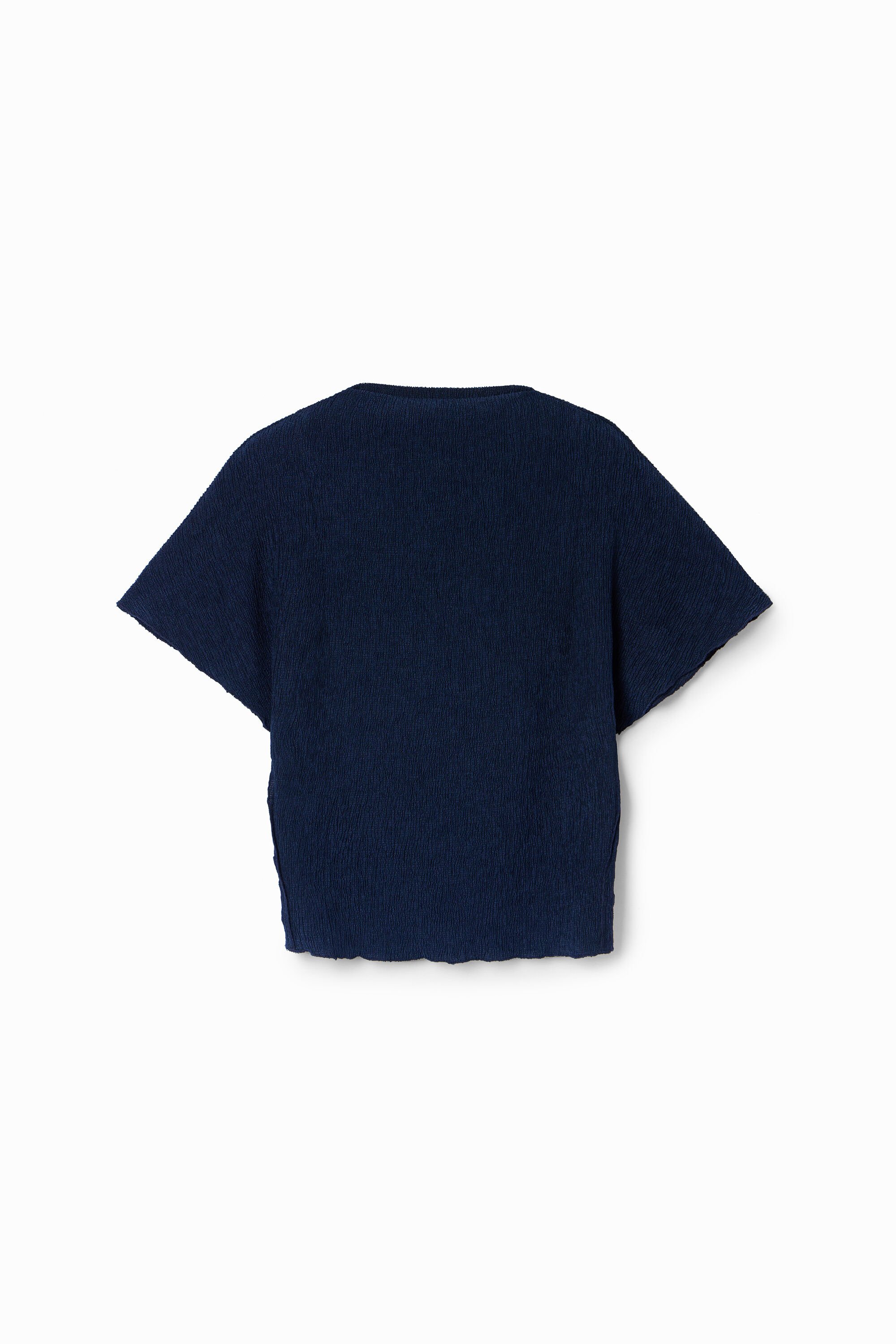 Desigual Gestructureerde effen blouse - BLUE