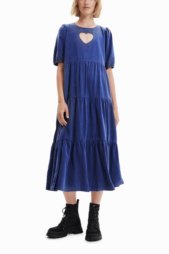 Vestido midi corazón | Desigual