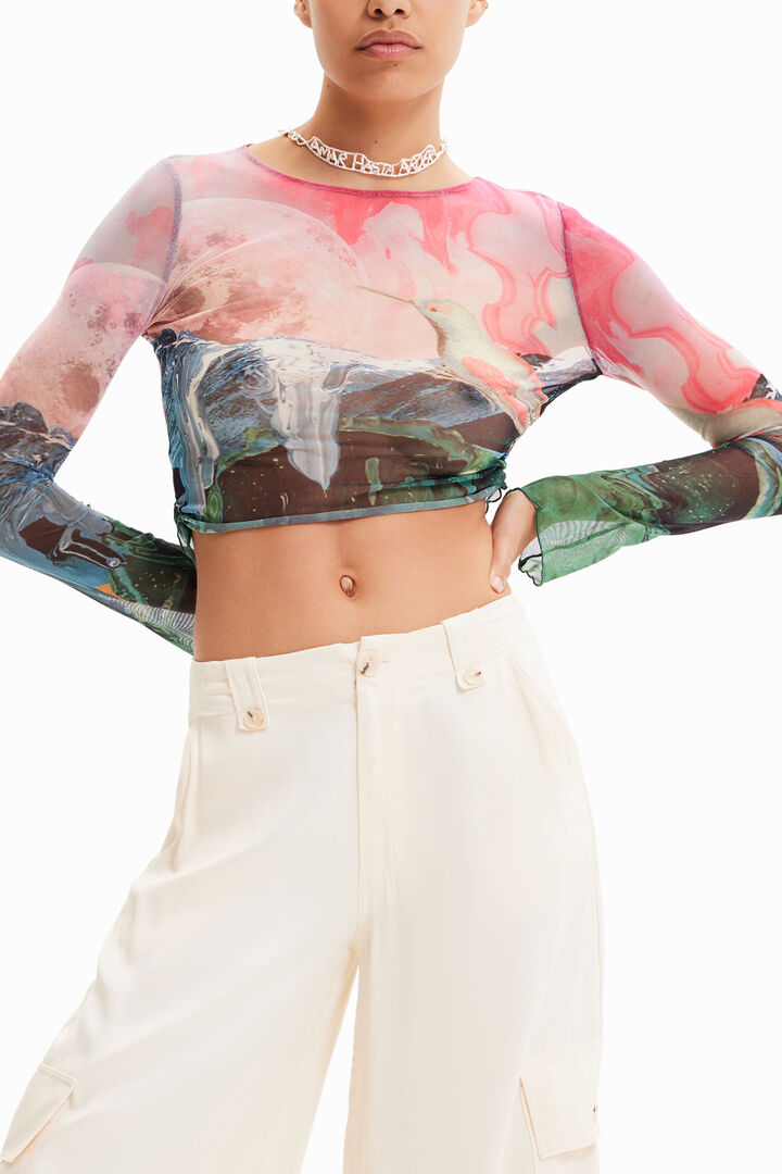 Short slim fantasy T-shirt | Desigual