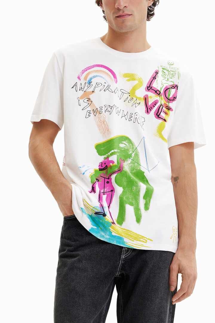 Arty illustration T-shirt | Desigual