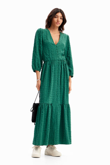 Vestit llarg textura | Desigual