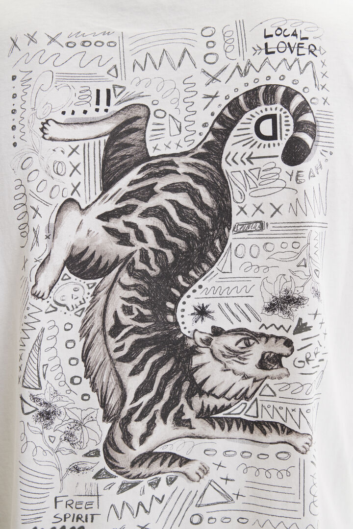 Print and patch T-shirt | Desigual