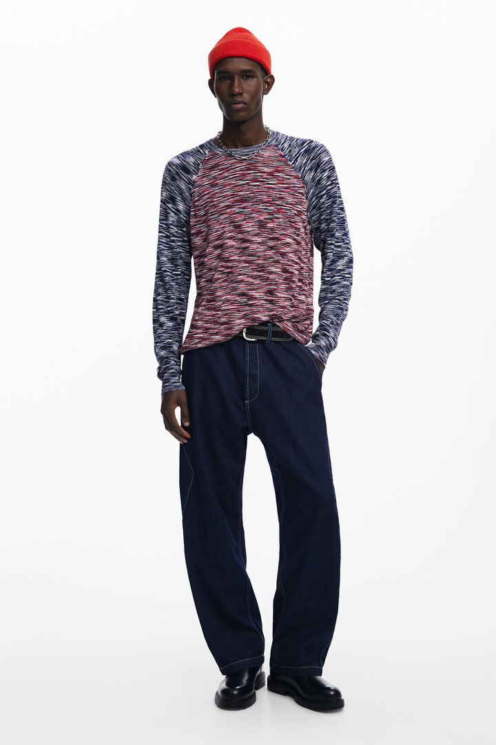 Two-tone marled T-shirt | Desigual