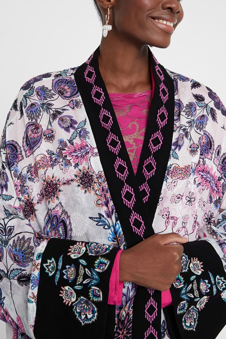 Kimono imprimé fleuri | Desigual