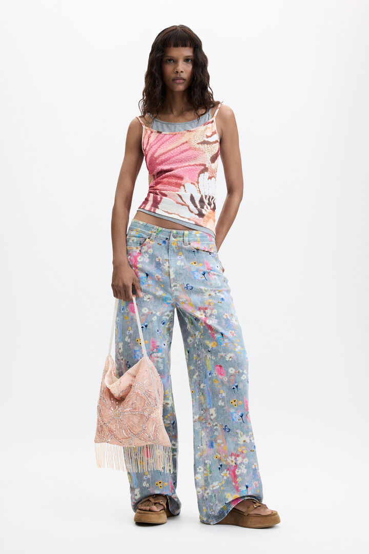 Bolsa shopping floral