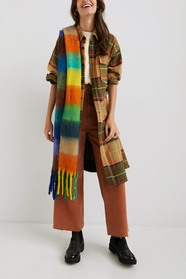 Cappotto lungo tartan | Desigual