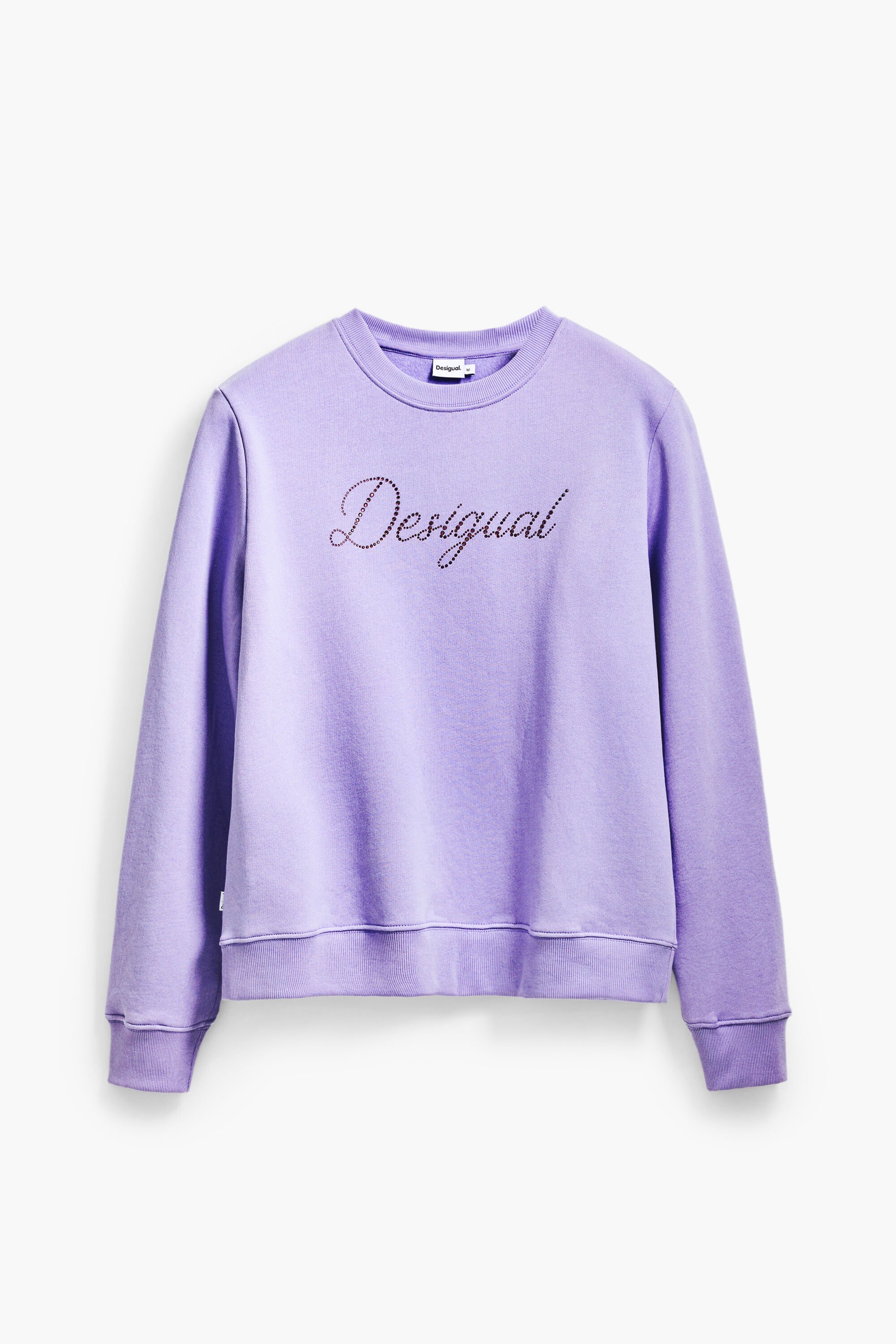 Sweatshirt with logo and rhinestones Women's I Desigual.com