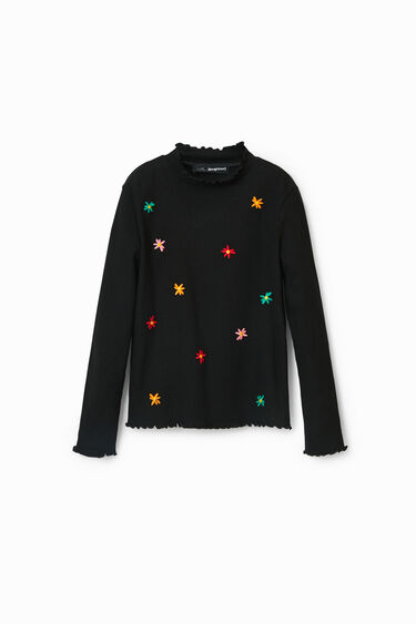 Flower embroidery T-shirt | Desigual